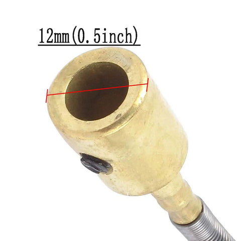 Hella Sturdy Metal Flexible Shaft Cable For Bench Grinder And Drill Press Making It Easy To Reach Tight Spots opening of 0.5 inch