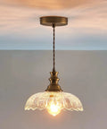 Slick Oil Rubbed Bronze One Light Pendant Ceiling Lamp With Retro Dome Glass Shade Solid Adjustable Cord For Kitchen Island