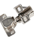 35mm Cabinet Hinge For Frameless Cabinets And Wardrobes, Zinc Alloy Corner Hinge, top view of hinge mechanism and mounting plates