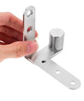 Close-up of a Hidden Door Hinge Set Pro Grade Stainless Steel Pivot Hinges For Concealed Doors And Bookcases Heavy Duty Design With Wide Opening Capability One Pair ARTIBETTER.
