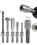 SDS Plus Drill Chuck Adapter to 6.35mm One Quarter Inch Hex Socket Converter for Electric Hammer Drills Heavy Duty 5 Pack Durable Steel Expands Tool Range