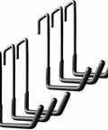 Heavy Duty Rafter Hook Set With Non Slip Coating Six Pack For Garage Organization Of Ladders Bikes Ropes And More S Hooks