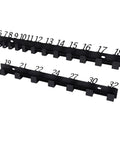 Wall Mounted Wrench Holder And Combination Wrench Organizer Rack with numbered slots for 6-32 wrenches