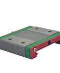 Beefed Up High Precision Linear Guide System For CNC Machines And 3D Printers With Carriage Block, Slider Rails, Bearings, And Motion Control For Automation And Semiconductor Workflows, MGW15C Compatible. Linear guide block with rail holes, metal carriage