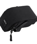 Under Seat Bike Bag With 3D Shell Ultra Lightweight 0.75L Storage Pouch For Riders Easy Hook And Loop Strap On Quick Install Polyester Durable Waterproof Black