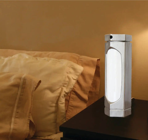 Steel Reading Lamp With No Fuss Twist On Off, 12 Inch Tall, 4 Inch Base, Includes One 15 Watt CFL Bulb, Shabbos Checklist Magnet