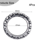 Grab Top Tier 4Pcs E-Bike Steering Bearings With Hard Chrome Steel Build For Rock Solid Durability And Smooth Rides. These High Performance Balls Measure Exactly 40X27mm To Fit Perfectly On Your Ride. Get Premium Quality Parts That Are Built Tough To. 4-piece 40x27mm e-bike steering bearing shown with hard chrome steel finish