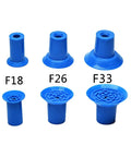 Essential Miniature Industrial Manipulator Suction Cup for Strong Film Plastic Bag Handling With PE Vacuum Nozzle Adapter, blue rubber pads.