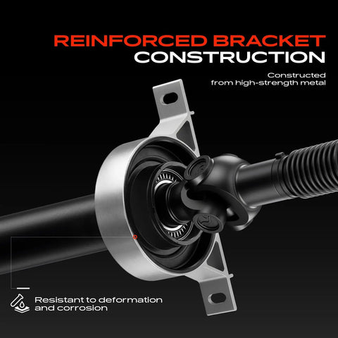 Upgrade Your Bmw 5 Series E60 F10 Ride With This Heavy Duty Driveshaft Center Support Carrier Bearing showing reinforced metal bracket construction.