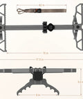 Dimensions diagram of Lightweight 17.5 Inch Aluminum Climbing Sticks For Hunting, Non Slip Steps, Stackable, Portable for Tree Stands
