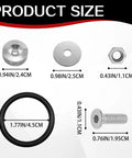 Universal Car Bumper Quick Release Fastener Kit Stainless Steel Bolts For Front And Rear Bumpers Easy Installation No Fuss No Drill