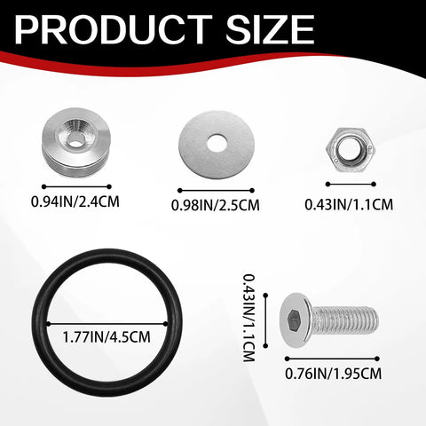 Universal Car Bumper Quick Release Fastener Kit Stainless Steel Bolts For Front And Rear Bumpers Easy Installation No Fuss No Drill
