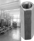 Stainless Steel One Way Check Valve For Gas Oil Water Plumbing With BSPP Female Thread Three Eighth Inch Hex Body