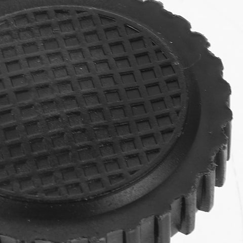 Close-up of Heavy Duty M8 Screw On Rubber Furniture Levelers Four Pack with solid grip surface for anti-slip use.