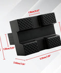 Universal Scissor Jack Pads Rubber Pinch Weld Saddle Protector For Two Ton Jacks with dimensions labeled in centimeters
