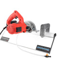 Pro Grade Electric Tile Bevel Cutter With 1200w Motor And 13000 RPM Spin for 45 Degree ceramic edges and low dust tech.