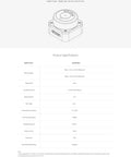 Diagram of RPLIDAR C1 360 Degree 2D Lidar Sensor with technical specifications and dimensions for robotics use