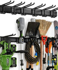 Heavy Duty 48 Inch Garage Tool Organizer Wall Mount Rack Holds Up To 350 Lbs For Shovels, Rakes And Power Tools, Adjustable Storage Hanger