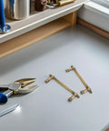 Vintage Zinc Alloy Cabinet Pulls And Drawer Handles Two Pack Solid Metal Retro Heavy Duty Door Hardware With 96mm Hole Spacing