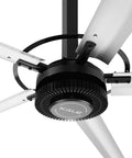 Heavy Duty 16Ft Hvls Industrial Ceiling Fan Packing Beast Mode Cooling And Slick Pmsm Motor For Warehouses And Factories overhead view