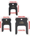 Heavy Duty DEF Disconnect Tool Kit for Diesel Exhaust Fluid Lines Multi Size Urea Connector Dimensions