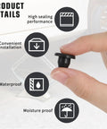 Close-up of Five Sixteenth Inch Rubber Hydraulic Jack Oil Plugs Five Pack, showing durable rubber material and leak-proof seal features.