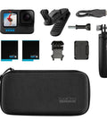 HERO10 Black Must Have Accessory Bundle With Shorty Mini Extension Pole And Grip Magnetic Swivel Clip Two Rechargeable Batteries And Durable Camera Case For Action Cameras