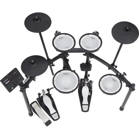 Compact Electronic Drum Kit With Dual-Ply Mesh Pads For A Realistic Feel And Expressive Play, Bluetooth Audio And MIDI