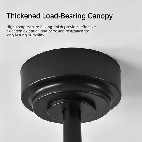 YPDJVLTI 45-52Inch Ceiling Fans Lights Ceiling Lamp thickened load-bearing black canopy with smooth finish.