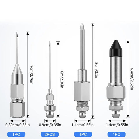 Heavy Duty Grease Needle Coupler High Pressure Nozzle Kit For Narrow Engine Lubrication In Cars Trucks And Industrial Equipment Pro