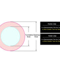 Rotating Lazy Susan Turntable For Kitchen And Dining Table With Tempered Glass size guide for home and hotel placement.