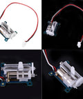 1.5g Micro Servo Linear Actuator With Coreless Motor Nylon Gear for drones, side view displaying mechanical components