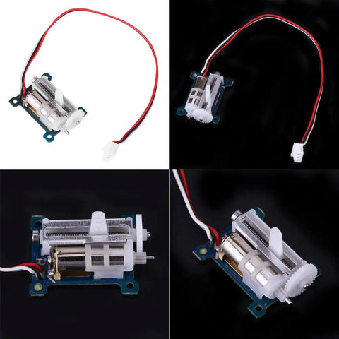 1.5g Micro Servo Linear Actuator With Coreless Motor Nylon Gear for drones, side view displaying mechanical components