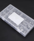 Genuine 304 Stainless Steel Spring Hose Clamps For Fuel Lines And Air Vacuum Pipes. Super Tough Anti Rust Silver Clips Fit 6.5 To 18mm Engine Bays And Petrol Hoses For Quick Repair Jobs And Heavy Duty Auto Work Today, in plastic organizer box