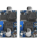 Front view of XL6009 DC-DC Buck Boost Power Module Bundle for Solar Panels, adjustable regulator, pack of 5 modules.