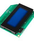 Drop In Lcd Display Board That Clips Right Onto Most Manitowoc Ice Units To Keep Production Rolling Smooth As Glass With Zero Sweat Or Tech Support Calls On This Easy Install Job For Your Shop Today, showing the green PCB with a blue display.