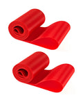Two rolls of red PVC Fat Tire Rim Liner Strips And Rim Tape for 26x4.0 MTB bikes, puncture resistant, waterproof, temperature resistant.