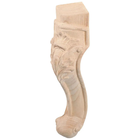 4 Pieces Carved European Style Solid Rubber Wood Furniture Legs For Couch Table Cabinet And Chair Replacement Easy Install