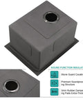 Sound insulation features of Undermount Bar Sink Workstation 15x19 Inch with Wood Cutting Board 16 Gauge Stainless Steel Single Bowl Deep