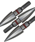 Pro Grade Archery Screw In Field Points Set Stainless Steel SUS303 for Target Practice, shown in various sizes.
