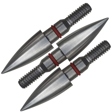 Pro Grade Archery Screw In Field Points Set Stainless Steel SUS303 for Target Practice, shown in various sizes.
