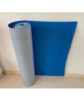 Heavy Duty Pro Level Asphalt Roof Repair Tape Peel And Stick Aluminum Foil on display,  gray with blue section showing, waterproof material.