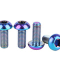 Heavy Duty Badass Grade Five Titanium Fasteners M5 X 12mm T25 Torx Head Bolts in a vibrant color finish.