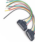 2-Pack 6-Pin Throttle Body Pigtail TPS Repair Connector Kit with 6-Way Sensor Wiring Harness Plug, universal fit, high-temp ABS