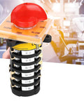 Workhorse Eight Position Rotary Cam Switch for Milling Machines with red handle, panel-mount design, 25A 500V for quick changeovers