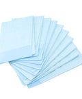 Extra Thick Multi Layer No Sweat Adult Bed Pads For Incontinence Leak Proof Underpads Premium Heavy Duty Soft Absorbent Disposable Liners For Elderly Comfort, pack of 10 blue underpads, multi-layer design.