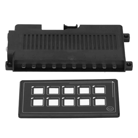 Universal 10 Button Membrane Switch Panel With Bluetooth App Control, Backlit LED Touch Interface for RVs and Boats
