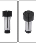 2 Inch Precision 5C Step Collet Lathe Fixture For Machinists And Gearheads Slotted Faceplate Mount High Accuracy Steel Construction 2 Inch Head Diameter One And One Eighth Inch Thickness Great For Milling Turning And Setup On Lathes, front and top views