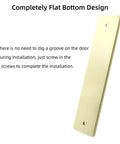 Two Pack 7 Inch Flush Pull Handles For Recessed Barn Doors And Pocket Sliding Doors Rectangular Finger Pulls In Brushed Gold Finish