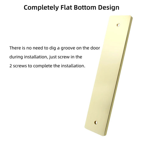 Two Pack 7 Inch Flush Pull Handles For Recessed Barn Doors And Pocket Sliding Doors Rectangular Finger Pulls In Brushed Gold Finish